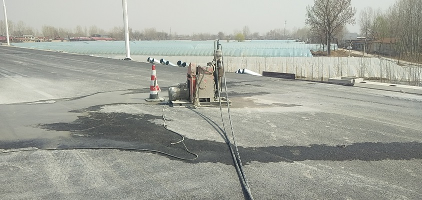广阳道路回填土下沉注浆